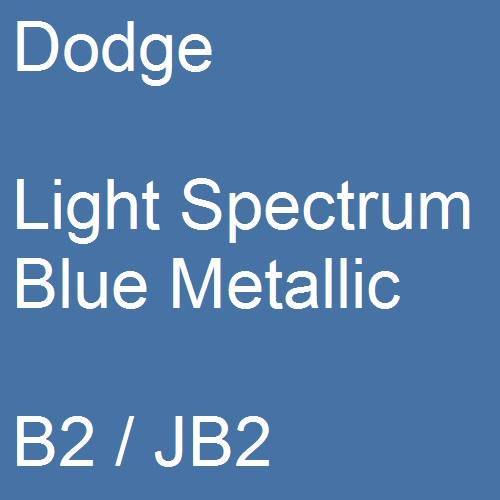 Dodge, Light Spectrum Blue Metallic, B2 / JB2.